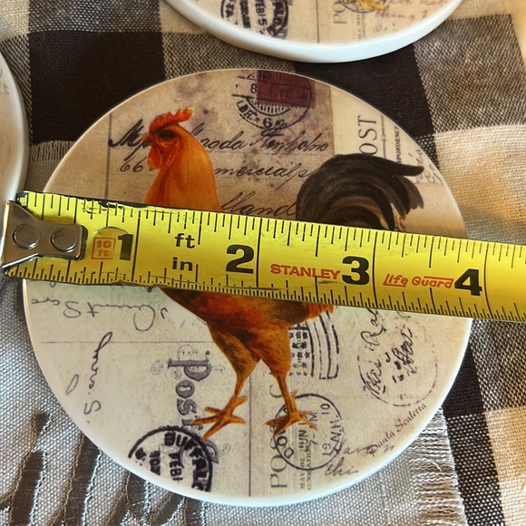 Bundle The Prairie Table runner “Give thanks for family” +ceramic coasters NEW - Picture 5 of 17